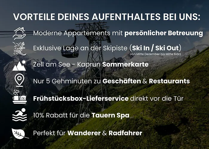 Appartements Bergfried - Ski In Ski Out, Inklusive Sommerkarte, Zentral Mit Ausblick Ueber Kaprun * קפרון